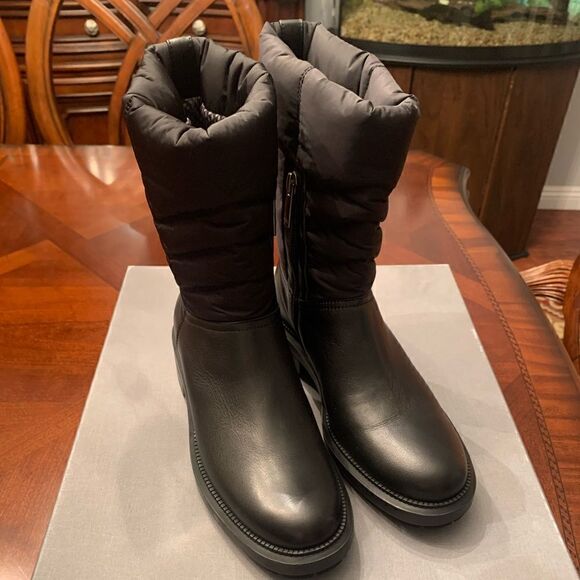 Aquatalia Lori waterproof stain resistant technology leather Italian boot size 6 - Picture 9 of 13